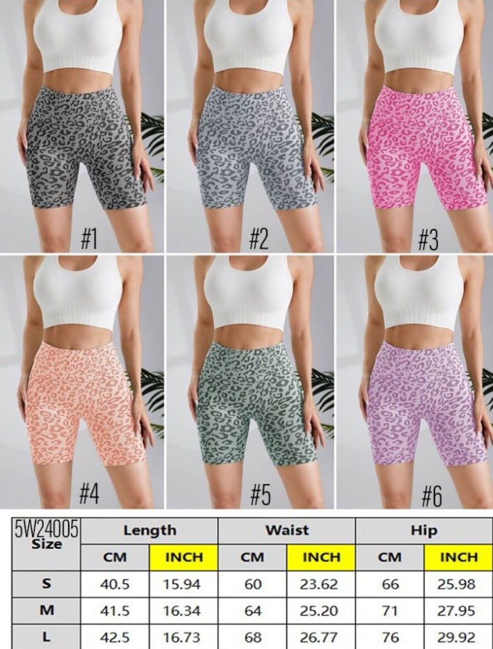 Leopard Biker Shorts
