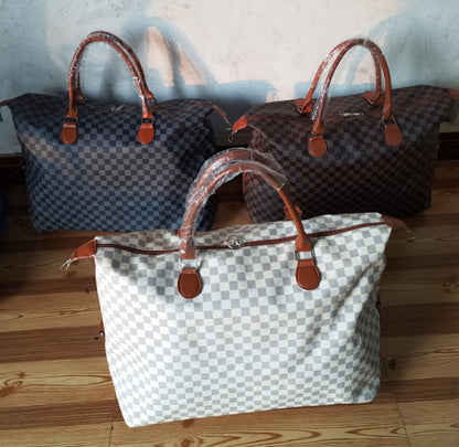 Checkered Weekender Bag