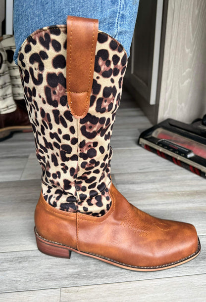 Leopard Boots
