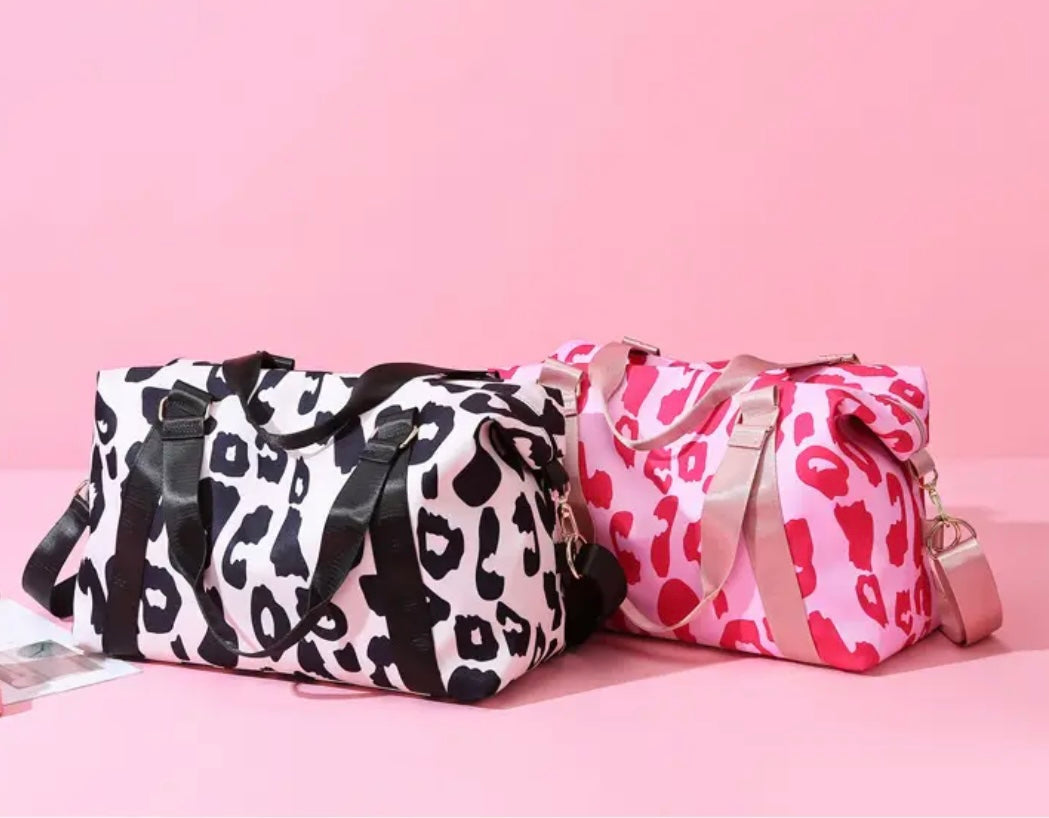 Leopard Duffel Travel Bag