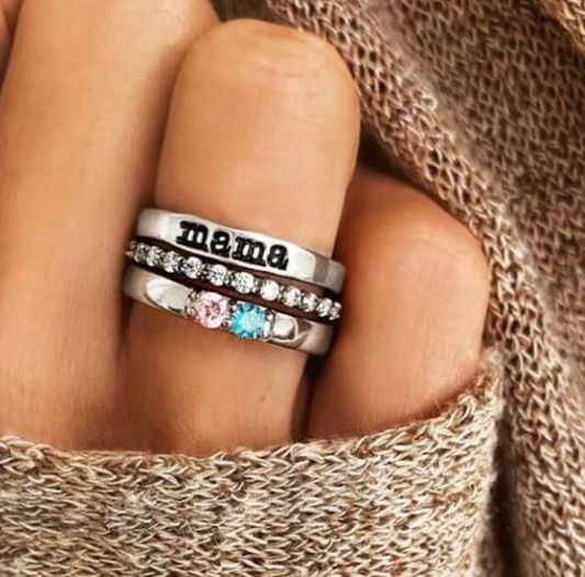 Mama 3 Pc Ring Set