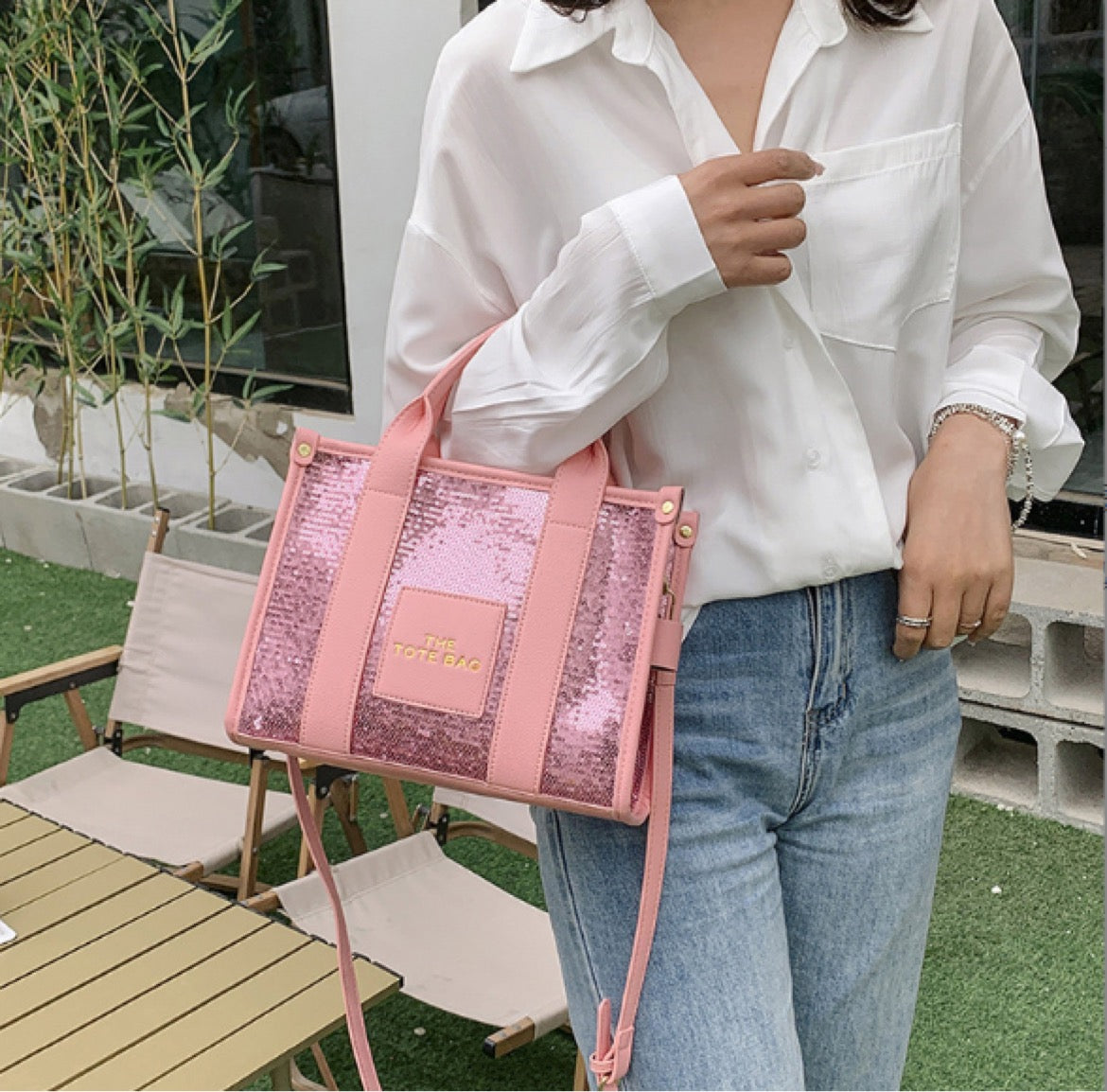 Sequin Tote Bag