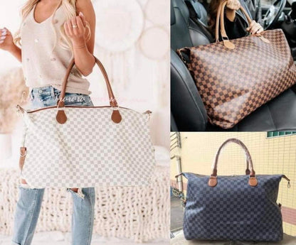 Checkered Weekender Bag