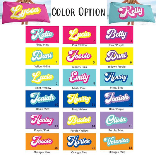 Custom Name Towels